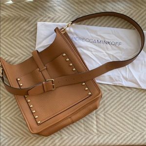 NWOT Rebecca Minkoff Studded Unlined Feed Bag